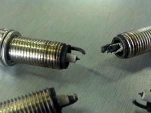 wrecked plugs from the sportage
